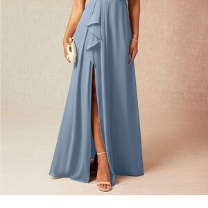 Azazie Kaydae Dress in Disty Blue